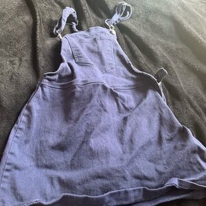 Blue Denim Overall Dress